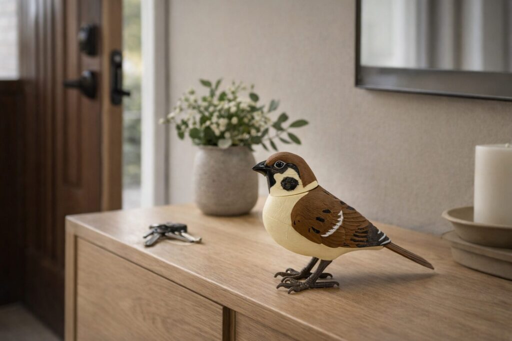 センサーに反応して動く！音が鳴る！「日本の野鳥┃music bird